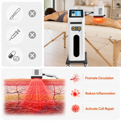 Vier Wellenlängen von gemischten Hochintensitäts-Lasertherapie-Gerät auf dem ganzen Körper von verschiedenen Schmerzen, Entzündungen, schnelle Reparatur