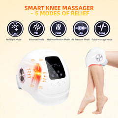 Smart Knee Massager Red Light Vibration Warm Compress EMS Pulse and Airbag Pressure