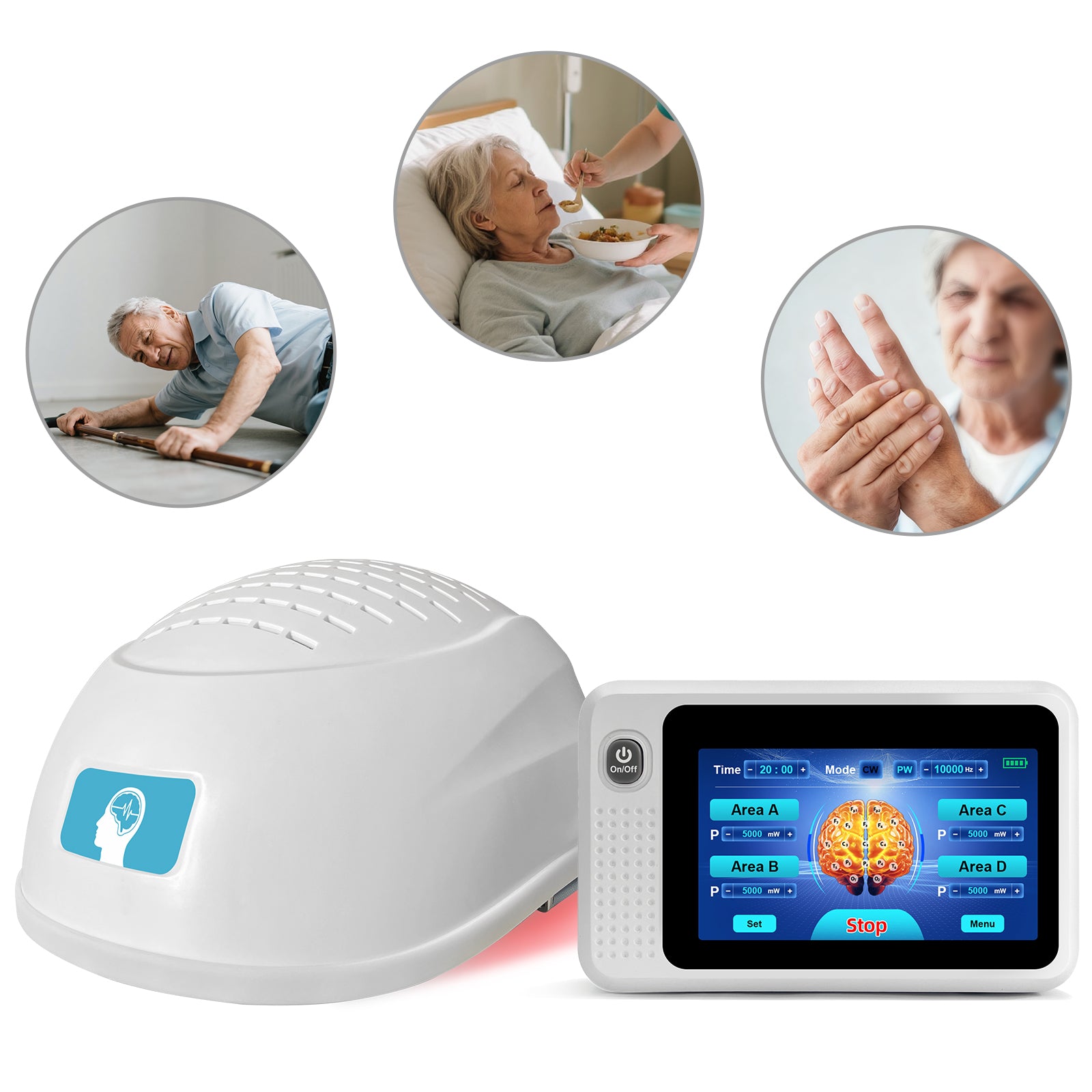ZJZK 1070nm 810nm Near Infrared Light Therapy PBM Helmet for Brain Hea – ZJZK Shop