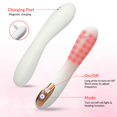 36 LED Red Light Pelvic Wellness Wand with Heat & 8 Adjustable Levels
