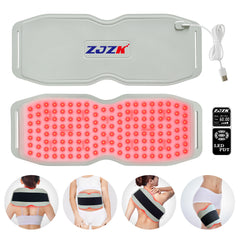 ZJZK Red Light Therapy Belt for Pain Relief,Home Silicone Red Light Therapy Device ,660nm 850nm 940nm Red Light Panel for Pain Relief,Deep Therapy Pad for Body Joint Muscle Waist Back,Gifts for Parents Family Friends Partner