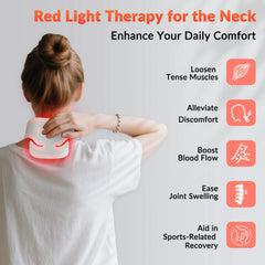 ZJZK Silikon-Rotlichttherapiegerät zur Entspannung von Nacken und Schultern