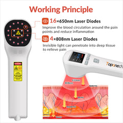 Toponechoice dropshipping hand held cold laser physical rehabilitation laser therapy machine for sale
